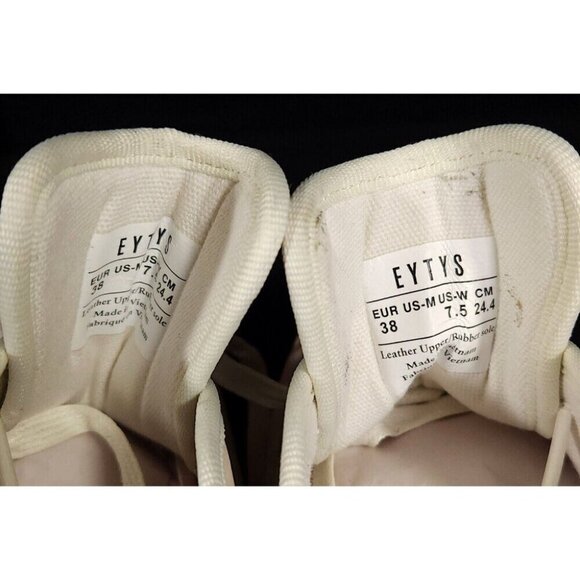 Eytys Mother of Galosch Low Top Suede Sneaker 38 7.5 Natural Shoes - Picture 10 of 14